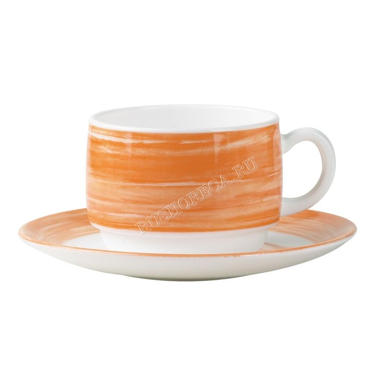 Блюдце Brush Orange d140 мм
