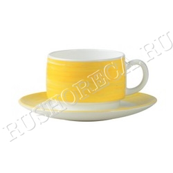 Блюдце Brush Yellow 140 мм