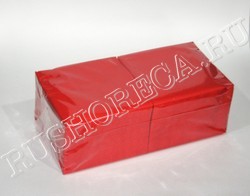 Салфетки 33Х33см 1-слойные Красные
