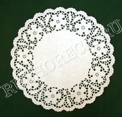 Салфетки ажурные D27см Круглые