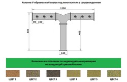 Колонна для пива Альбатрос-6 под пеногасители с сопров., нерж. D89