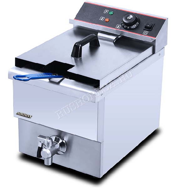 Фритюрница AIRHOT EF12 с краном